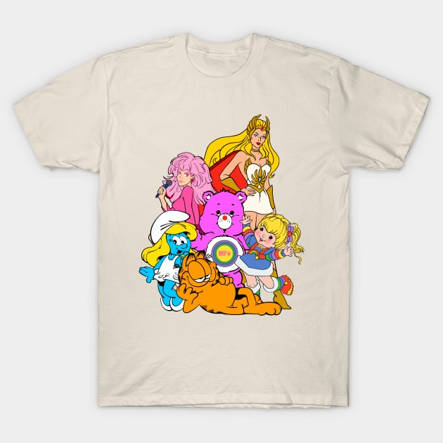 80s Cartoons Retro T-Shirt by salomina